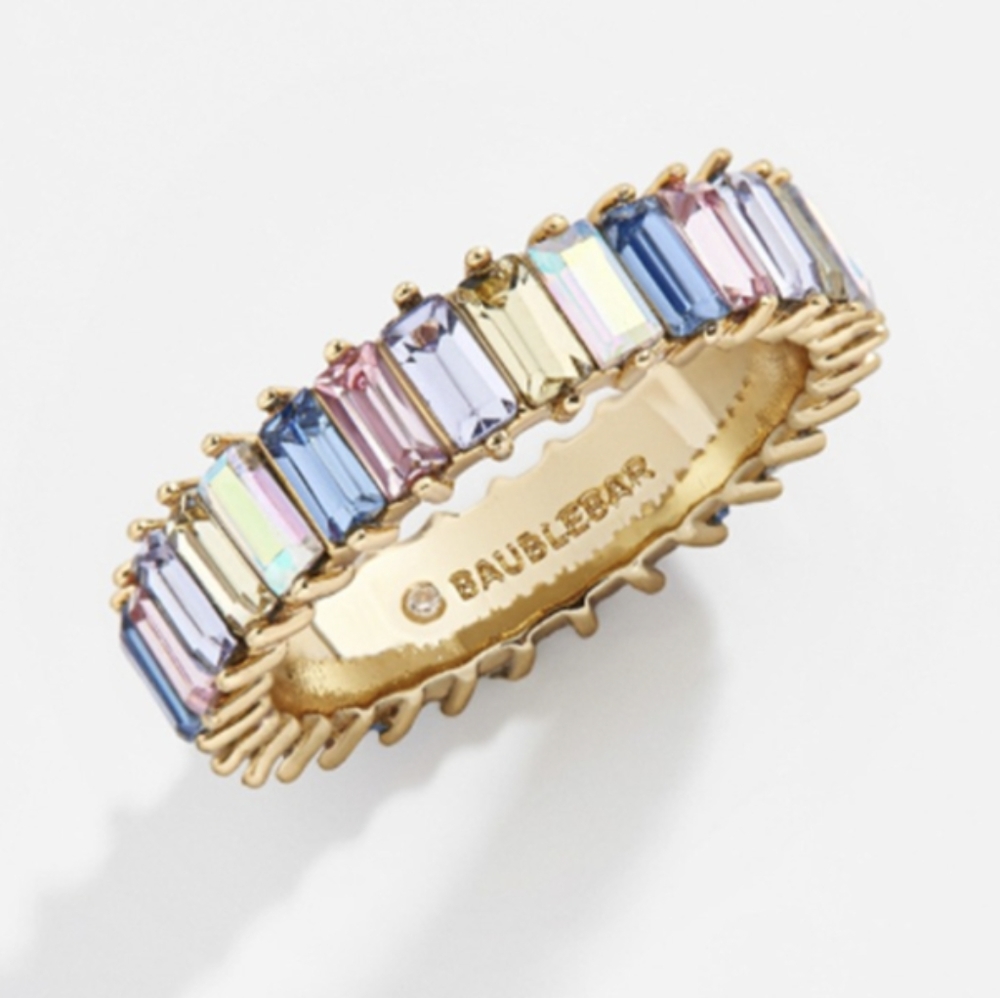 BaubleBar Mini Alidia Ring- Multi Blue